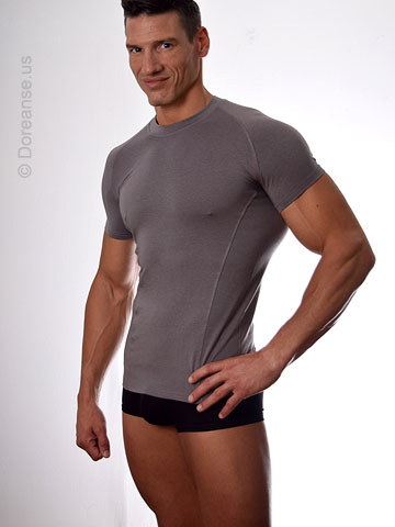Doreanse Underwear Herren Body Ringerbody Slim Fit T-Shirt Body Männer Unterhemd