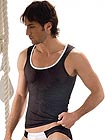 DOREANSE Mesh Scoop Tank Top