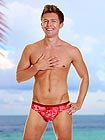 Modus Vivendi Classic cut, stamped text swim bikini