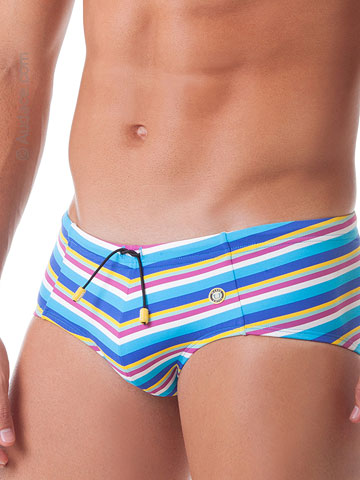 UNICO Swim Brief Playa Tejido Tricolor