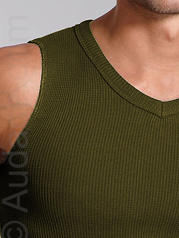 Jocko Mark Sleeveless V-neck Wiyh Raw Edge Armhole