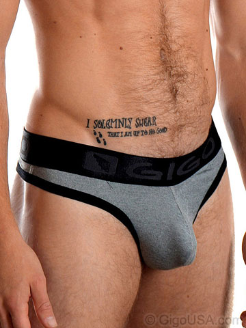 Gigo Patern Grey Thong