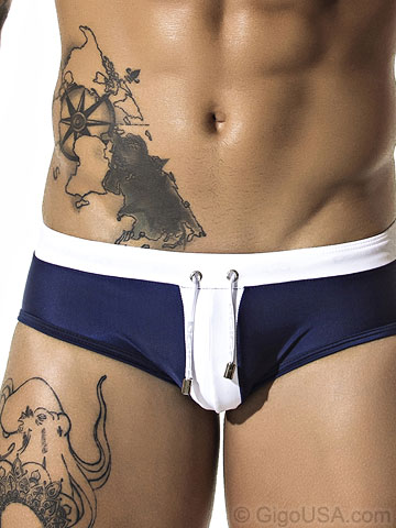 Gigo Stripe Swim Brief