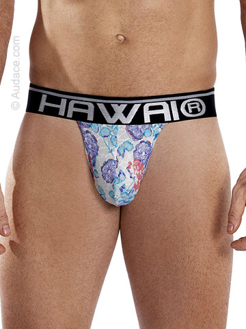 Hawaii Flowers Mens Thongs